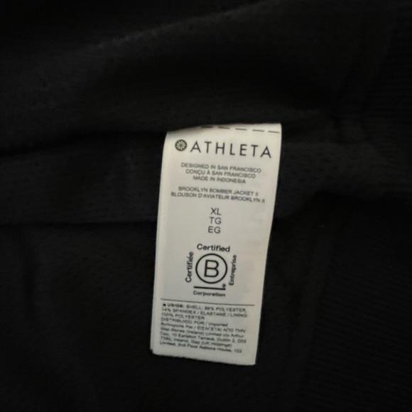 Athleta Brooklyn Bomber Jacket - like new condition, size XL - Picture 6 of 6